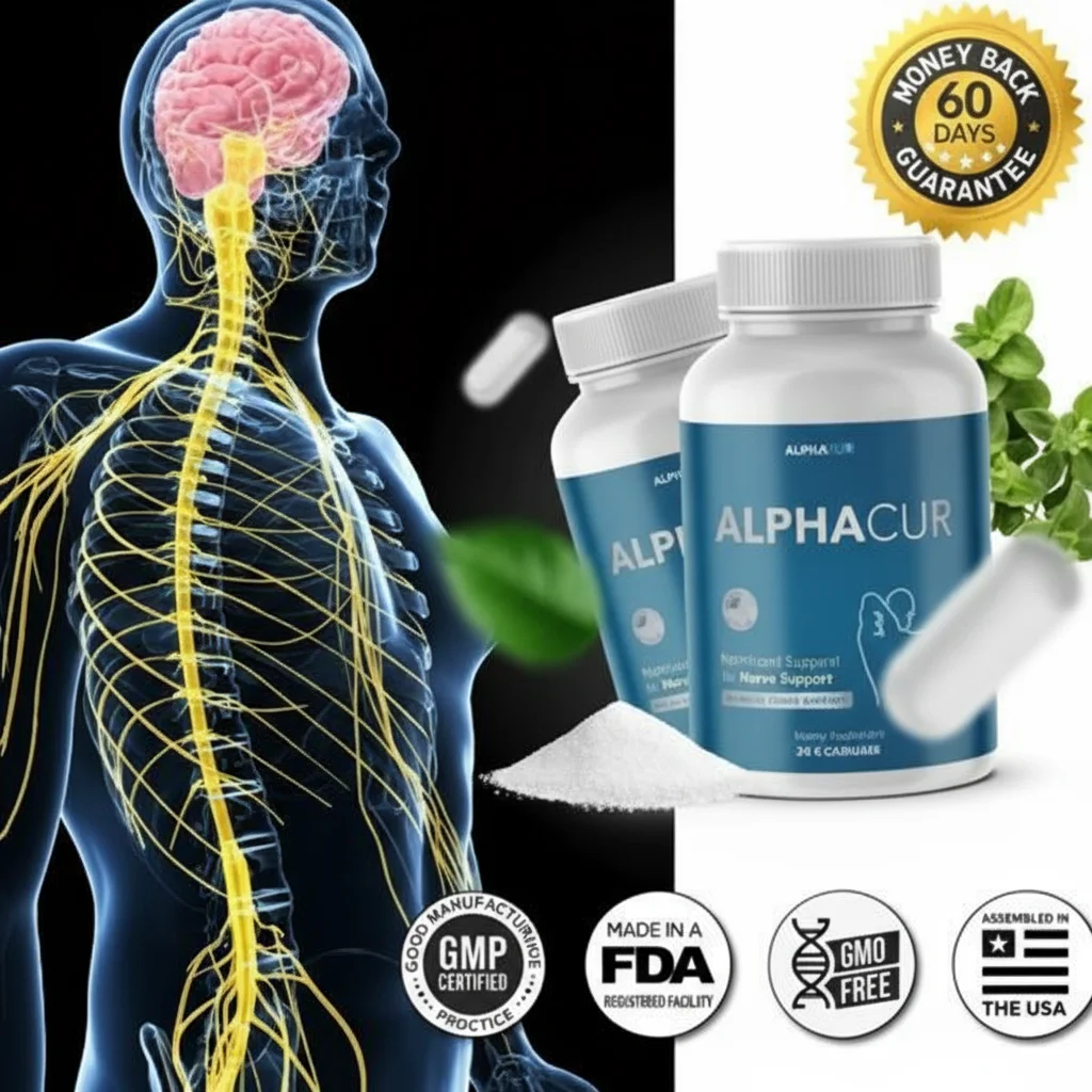 Alphacur Natural Nerve Health Supplement
